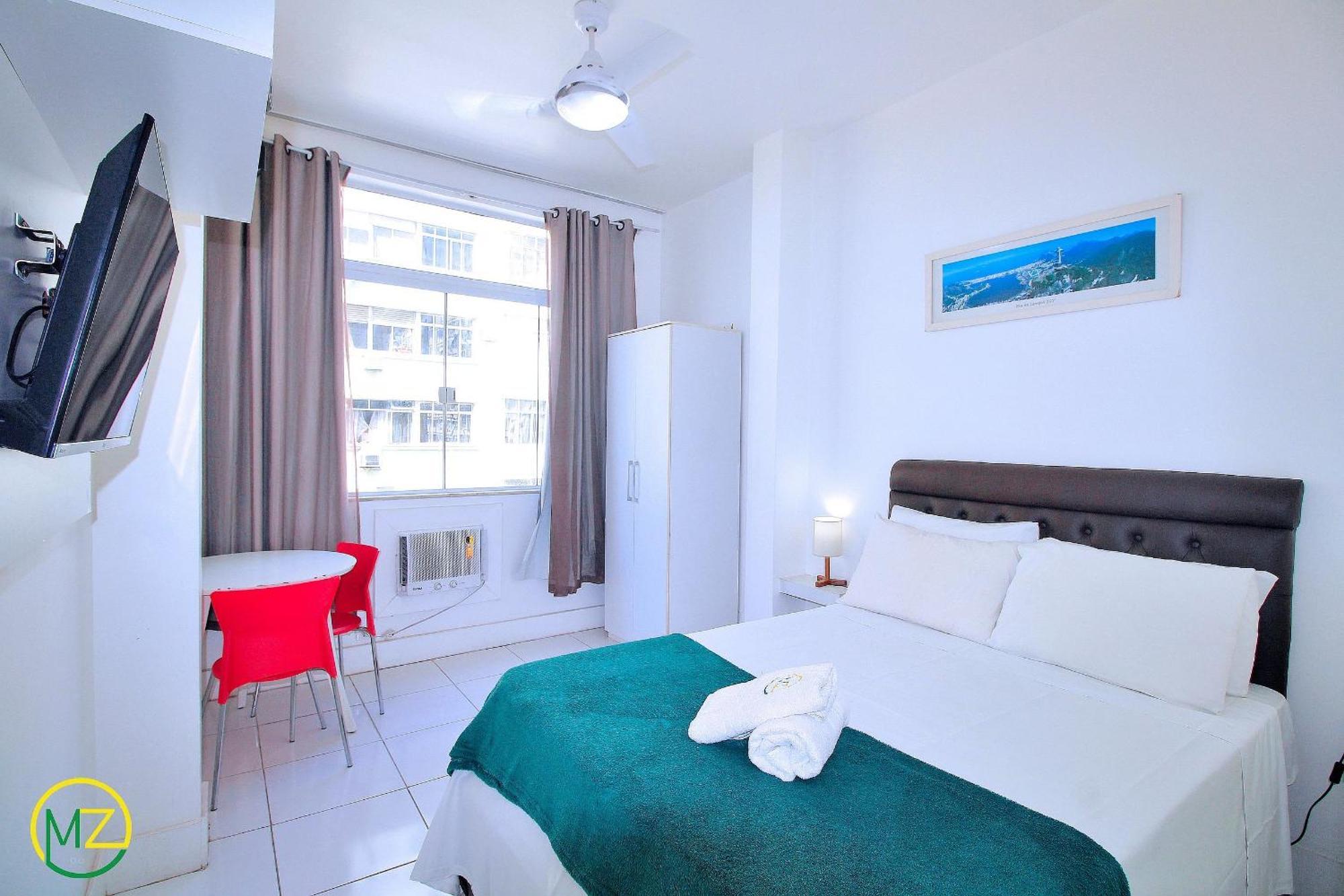 Studio vista mar para 4 pessoas em Copacabana Rio de Janeiro Exterior foto